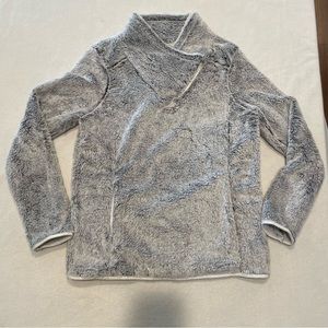 St John’s Bay fleece, extra fluffy, gray, medium